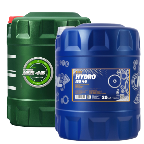 FF MN2102 20L green and blue tubs Mannol / Fanfaro 2102 Hydro Iso 46 Hydraulic Fluid - 20L