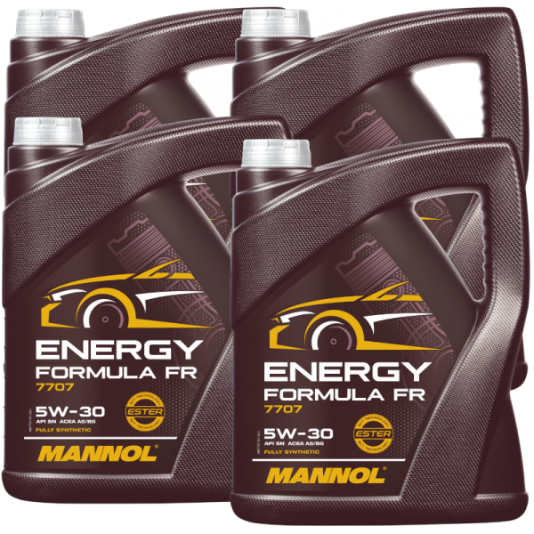 Mannol 7707 Energy Formula Fr 5W30 A5/B5 - Fully Synthetic - 4x5L Case