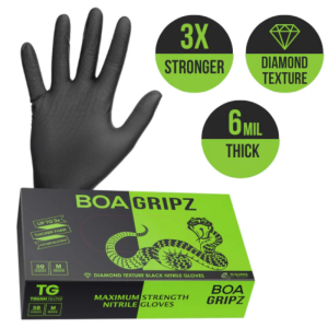 TOUGH GLOVE BOA GRIPZ - SIZE XL (10 BOXES)