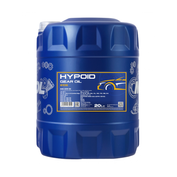 MANNOL 8106 Hypoid Manual Transmission 80W-90 GL-4/GL-5 LS 20L MTF