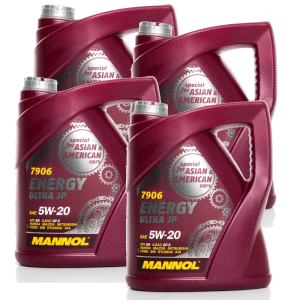 Mannol 7906 Energy Ultra JP 5W20 4x5L Case