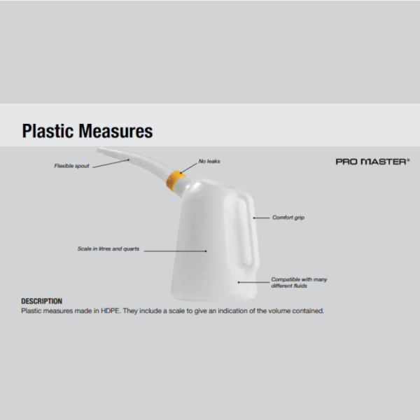 Samoa Fluid Measure Jug with Flexible Spout - 5 Litre Capacity