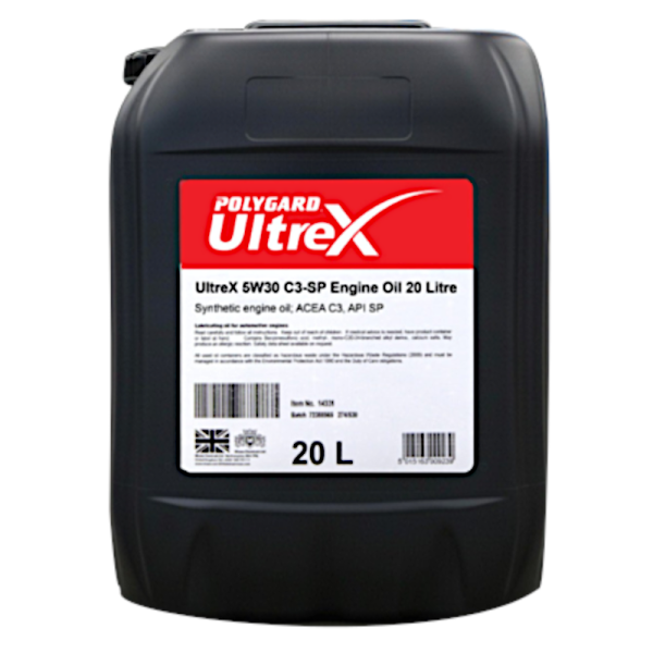 Polygard ULTREX (7908) 5w30 C3 - Api SP - Low Saps -  Fully Synthetic - 20L