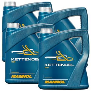 Mannol (1101) Kettenoel Chainsaw Oil 4 X 4L Case