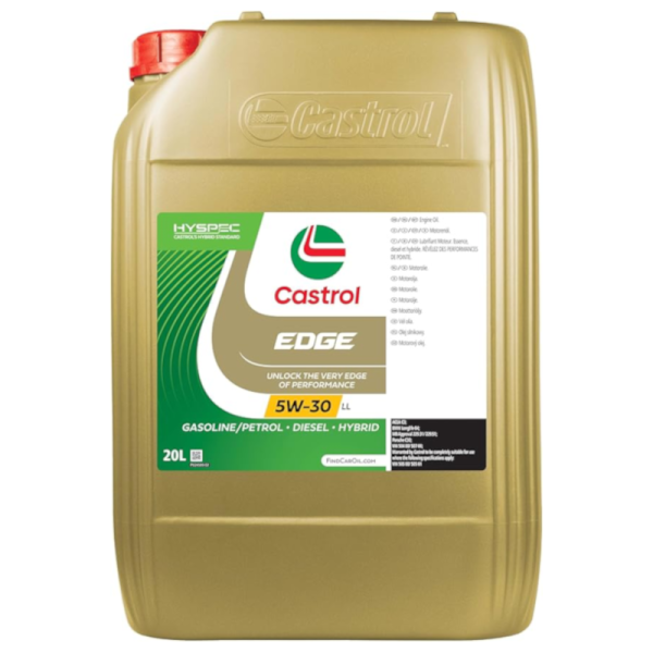 CASTROL EDGE 5W30 LL 20L WEB Castrol Edge 5W30 LL ACEA C3 VW 50400/ 50700 20L
