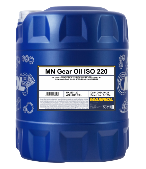 pictures_png_MN2801-20_blue_front_1200 Mannol 2801 Gear Oil ISO 220 20L